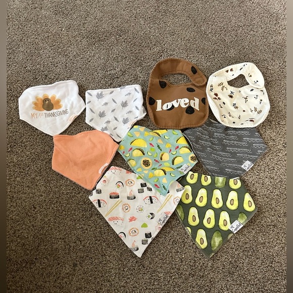 Assorted Baby Bandana Bibs Set - Picture 1 of 5